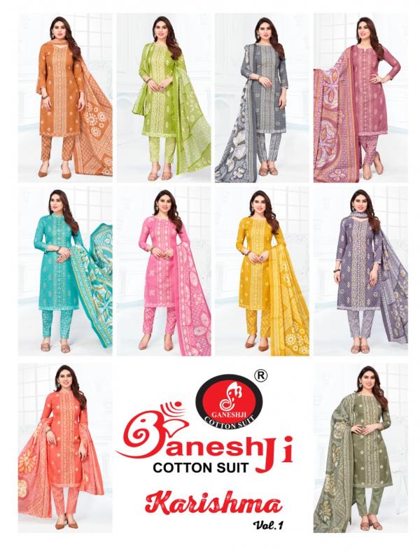 Ganeshji Karishma Vol-1Cotton Designer Print Dress Material